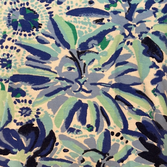 Girls Lilly Pulitzer Blue/Aqua Leggings XL 12-14 - Picture 2 of 4